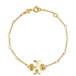 ✺✺ Tory Burch Gold Plated Logo Bracelet For Women ✺✺